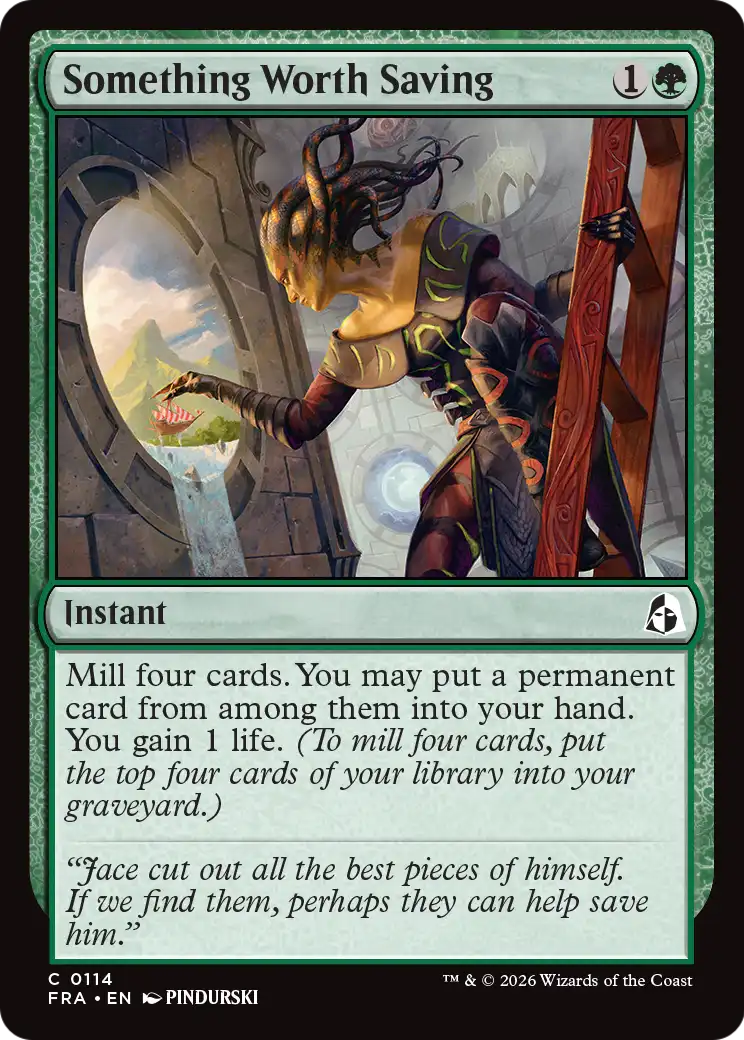 Something Worth Saving [Reality Fracture] | Card Citadel