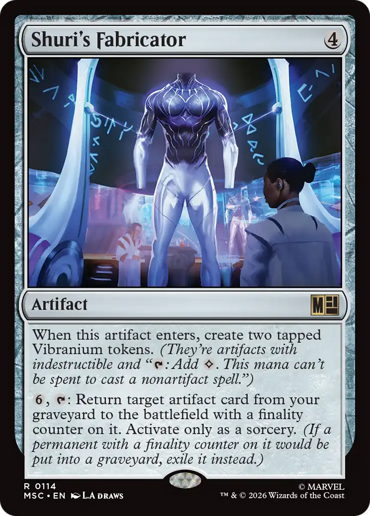 Shuri's Fabricator (Surge Foil) [Marvel Super Heroes Commander] | Card Citadel