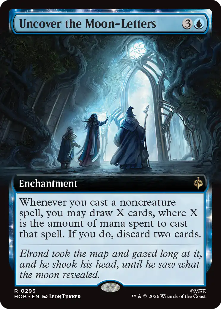 Uncover the Moon-Letters (Extended Art) [The Hobbit] | Card Citadel