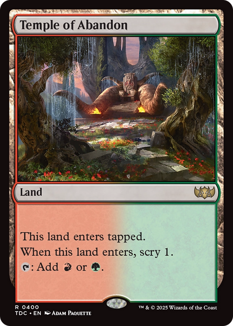 Temple of Abandon [Tarkir: Dragonstorm Commander] | Card Citadel