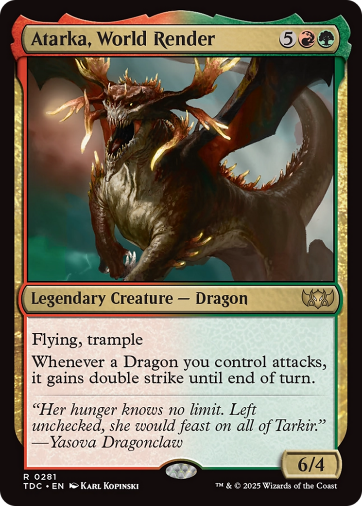 Atarka, World Render [Tarkir: Dragonstorm Commander] | Card Citadel