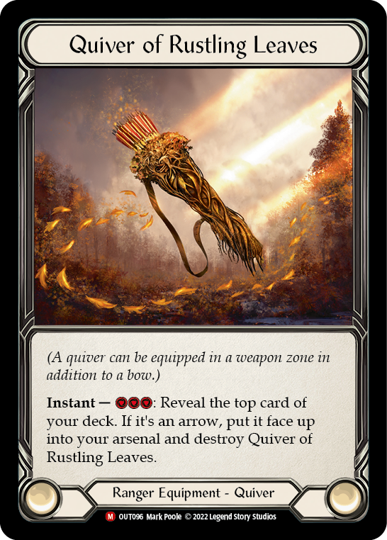 Quiver of Rustling Leaves [OUT096] (Outsiders)  Cold Foil | Card Citadel