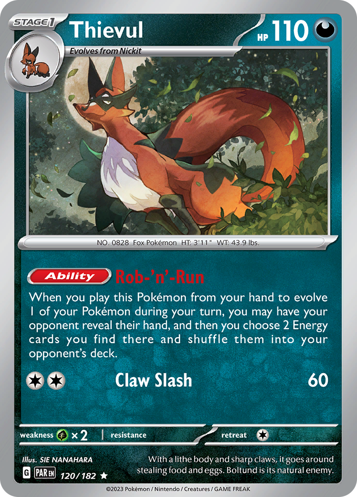 Thievul (120/182) [Scarlet & Violet: Paradox Rift] | Card Citadel