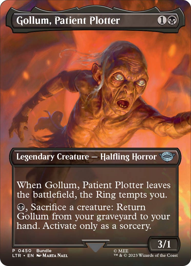 Gollum, Patient Plotter (Borderless Alternate Art) [The Lord of the Rings: Tales of Middle-Earth] | Card Citadel