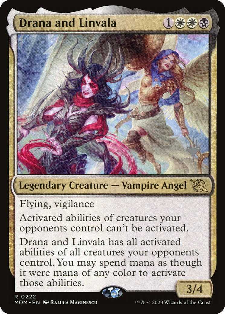 Drana and Linvala (Promo Pack) [March of the Machine Promos] | Card Citadel