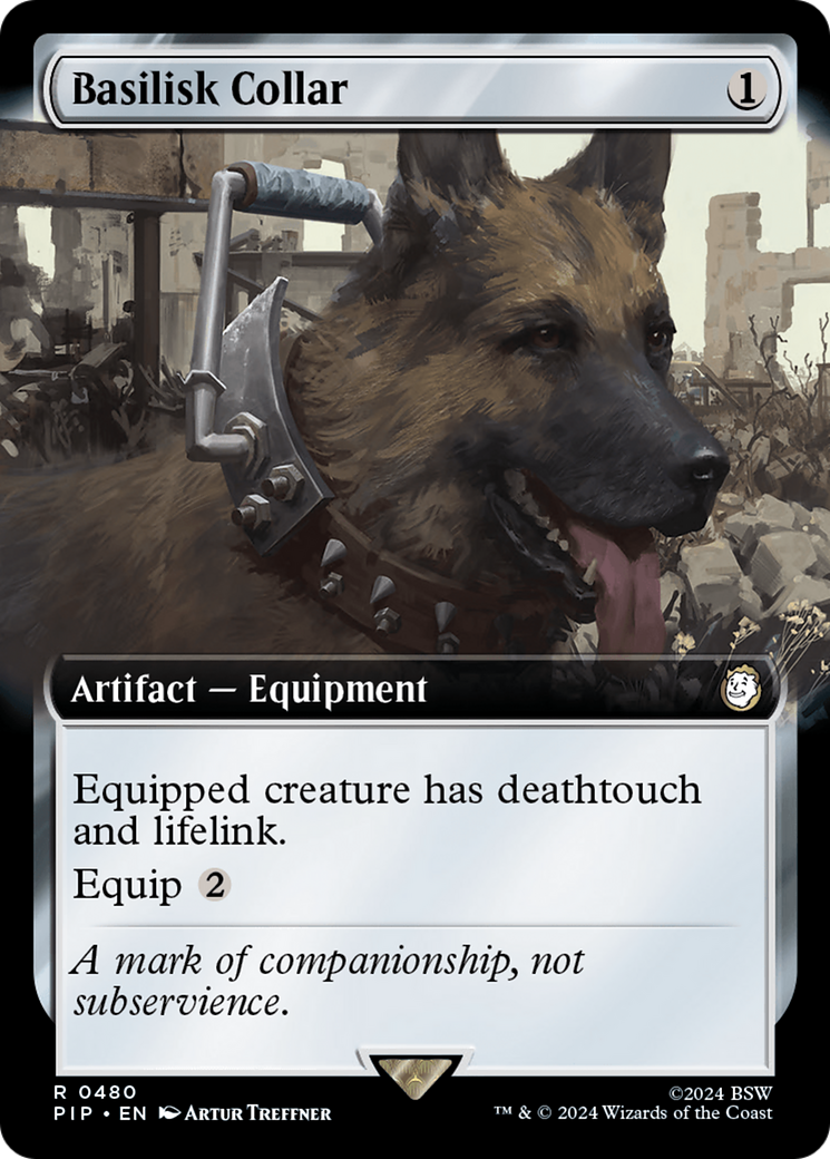 Basilisk Collar (Extended Art) [Fallout] | Card Citadel