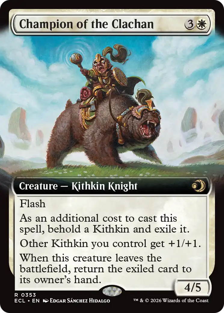 Champion of the Clachan (Extended Art) [Lorwyn Eclipsed] | Card Citadel