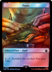 Alien Rhino // Food (0059) Double-Sided Token (Surge Foil) [Doctor Who Tokens] | Card Citadel