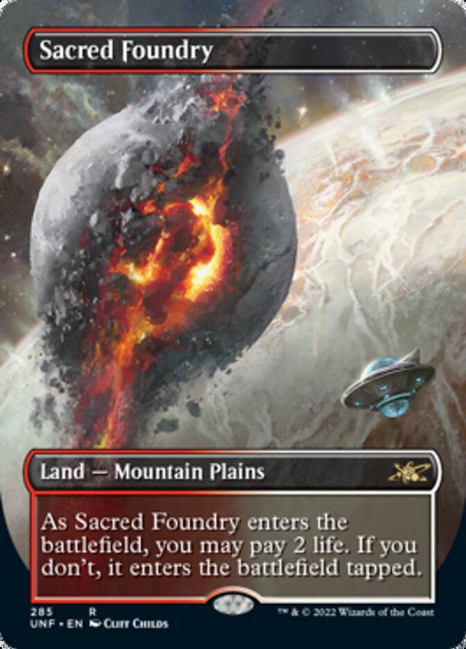 Sacred Foundry (Borderless) [Unfinity] | Card Citadel