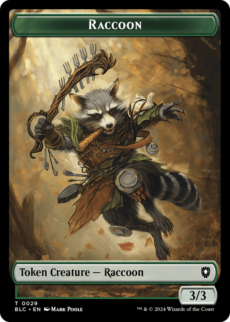 Rat // Raccoon Double-Sided Token [Bloomburrow Commander Tokens] | Card Citadel