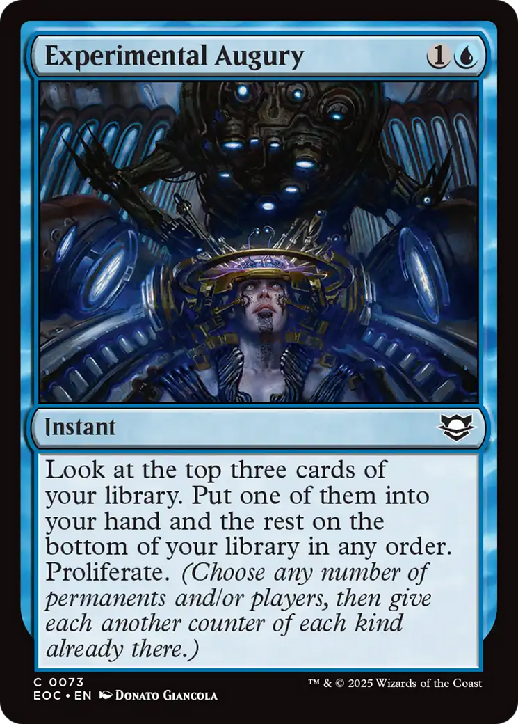 Experimental Augury [Edge of Eternities Commander] | Card Citadel