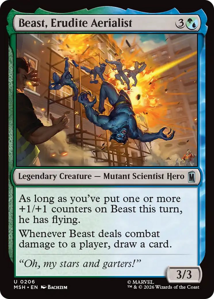 Beast, Erudite Aerialist [Marvel Super Heroes] | Card Citadel