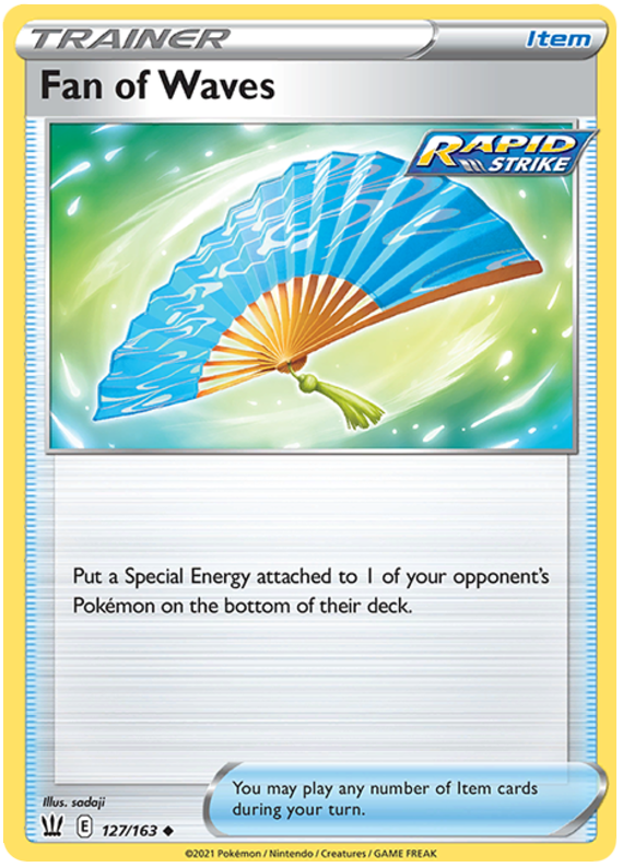Fan of Waves (127/163) [Sword & Shield: Battle Styles] | Card Citadel