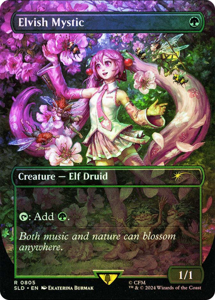 Elvish Mystic (0805) (Rainbow Foil) [Secret Lair Drop Series] | Card Citadel