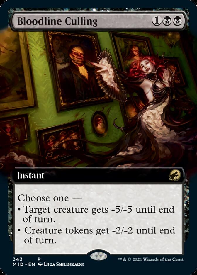Bloodline Culling (Extended Art) [Innistrad: Midnight Hunt] | Card Citadel