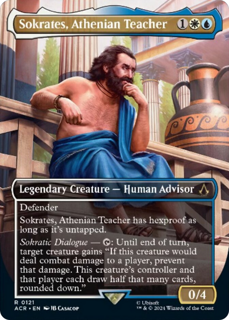 Sokrates, Athenian Teacher (Borderless) [Assassin's Creed] | Card Citadel