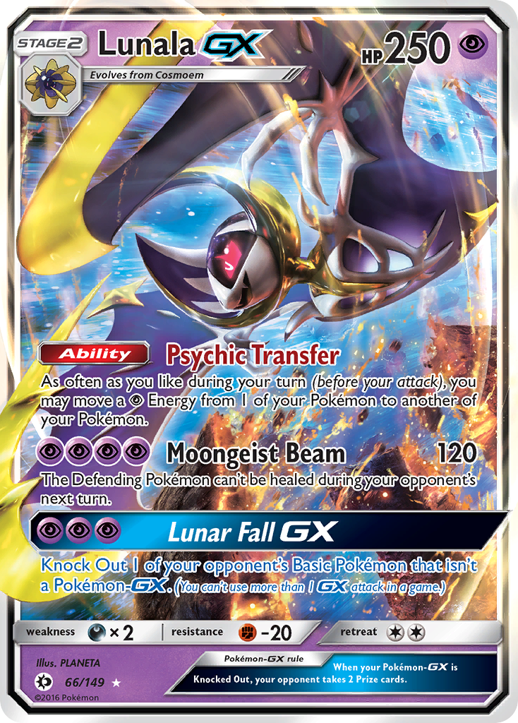 Lunala GX (66/149) [Sun & Moon: Base Set] | Card Citadel