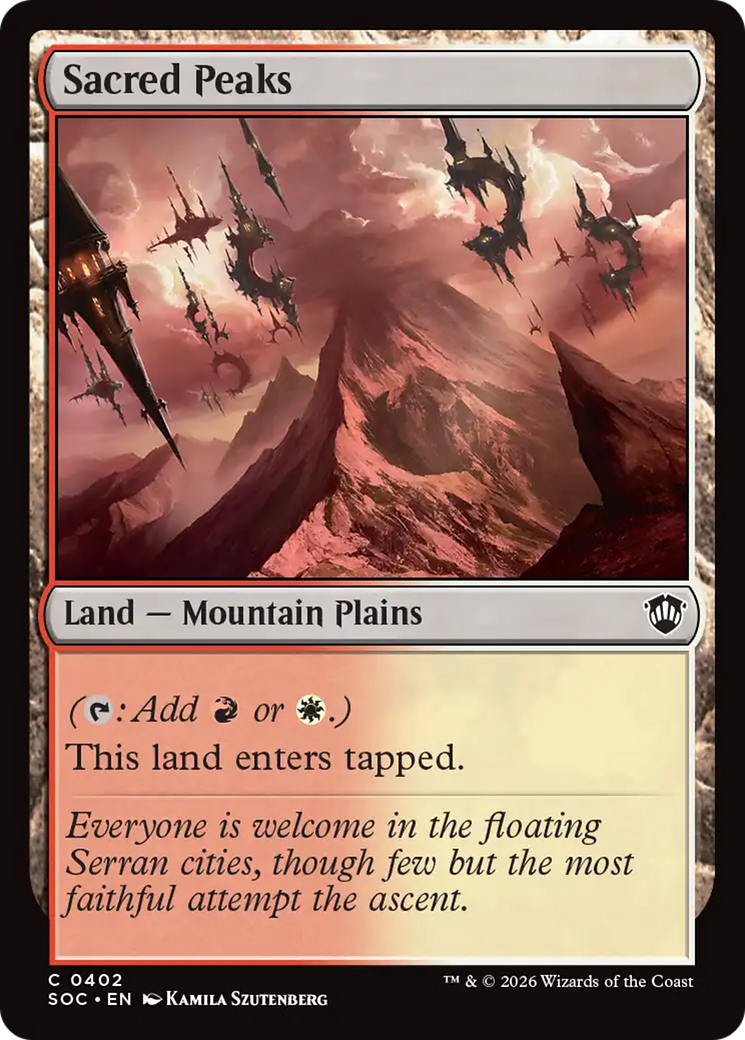 Sacred Peaks [Secrets of Strixhaven Commander] | Card Citadel