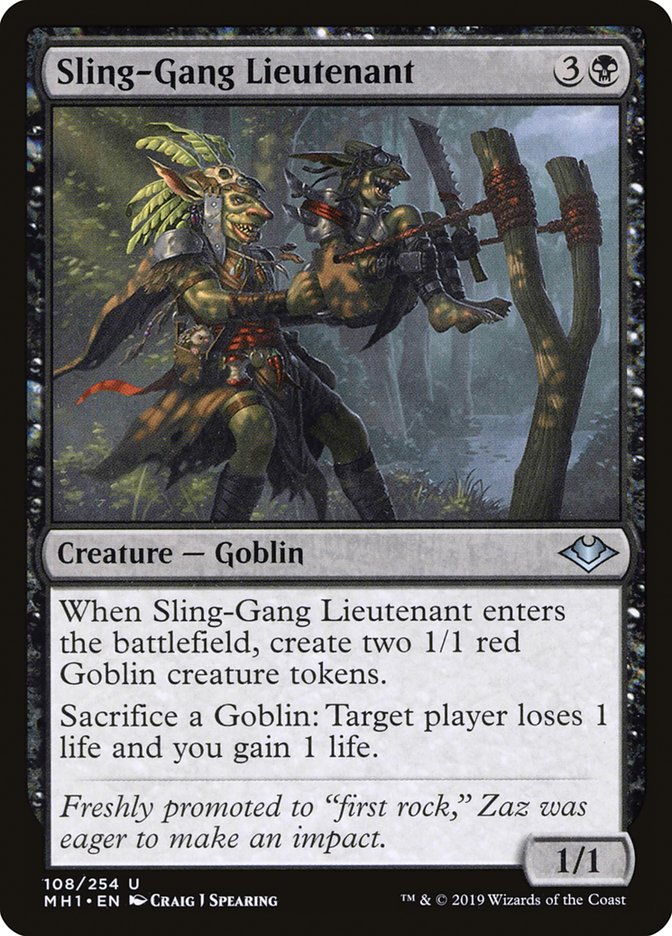 Sling-Gang Lieutenant [Modern Horizons] | Card Citadel