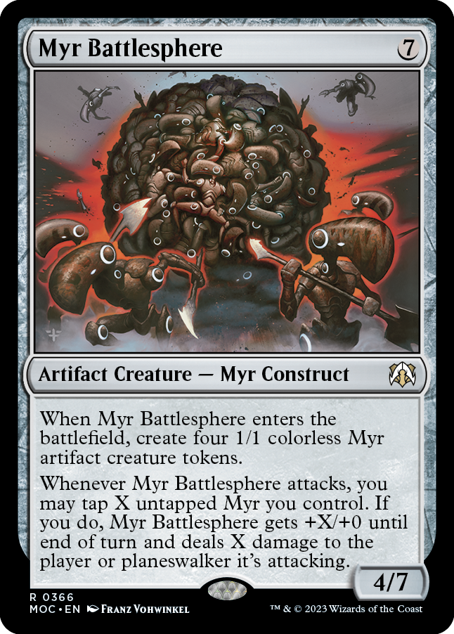 Myr Battlesphere [March of the Machine Commander] | Card Citadel