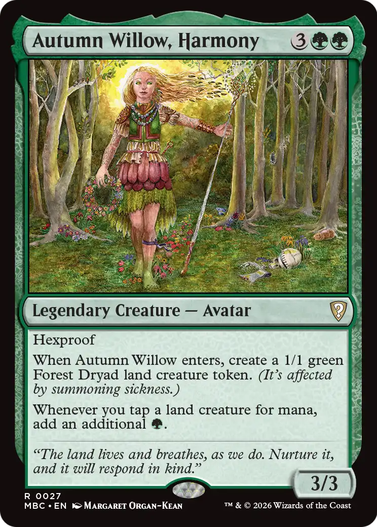 Autumn Willow, Harmony [Mystery Booster: Commander Edition] | Card Citadel