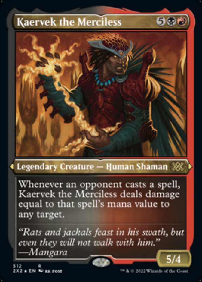 Kaervek the Merciless (Foil Etched) [Double Masters 2022] | Card Citadel