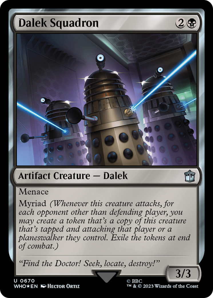 Dalek Squadron (Surge Foil) [Doctor Who] | Card Citadel