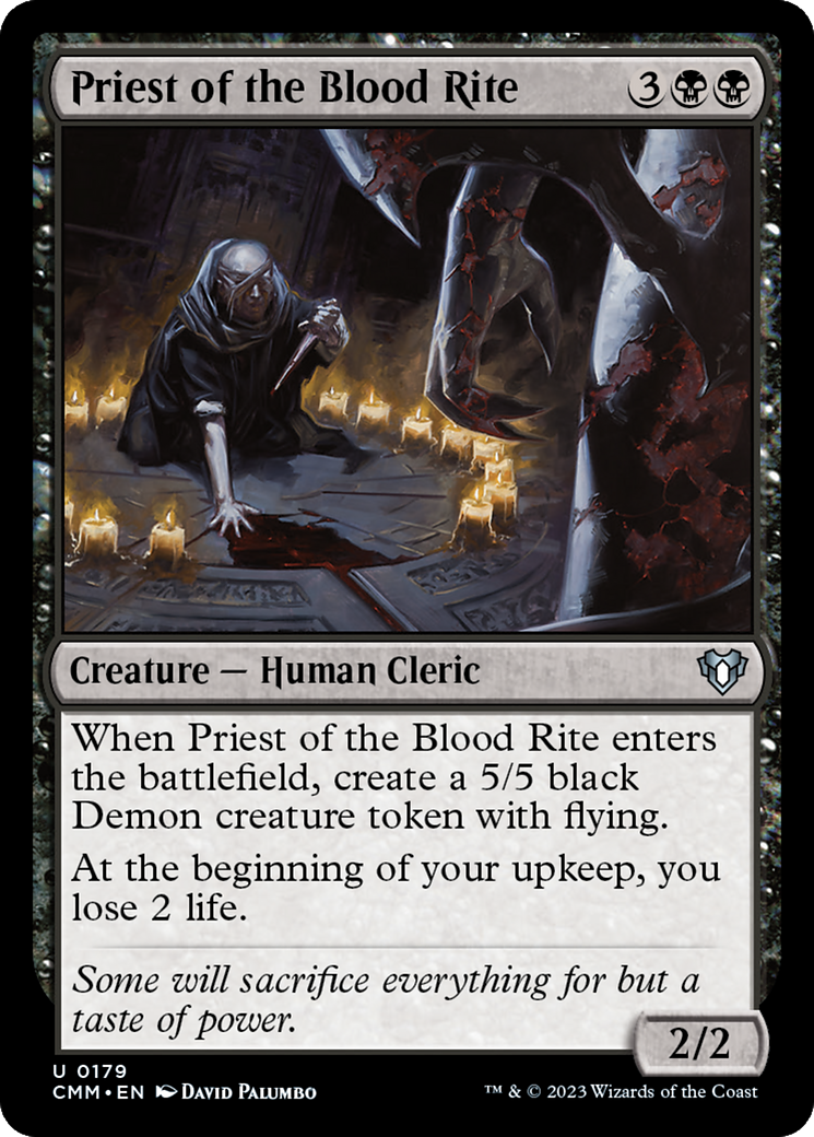 Priest of the Blood Rite [Commander Masters] | Card Citadel