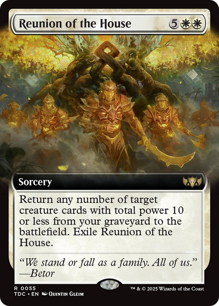 Reunion of the House (Extended Art) [Tarkir: Dragonstorm Commander] | Card Citadel