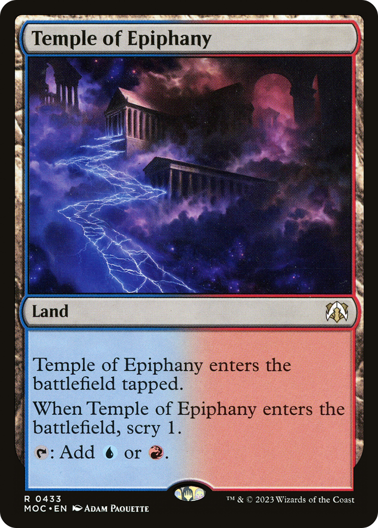 Temple of Epiphany [March of the Machine Commander] | Card Citadel