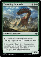 Thrashing Brontodon [The Lost Caverns of Ixalan] | Card Citadel