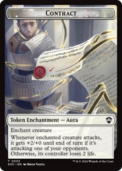 Contract // Copy Double-Sided Token [Secrets of Strixhaven Commander Tokens] | Card Citadel