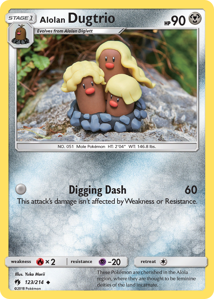 Alolan Dugtrio (123/214) [Sun & Moon: Lost Thunder] | Card Citadel