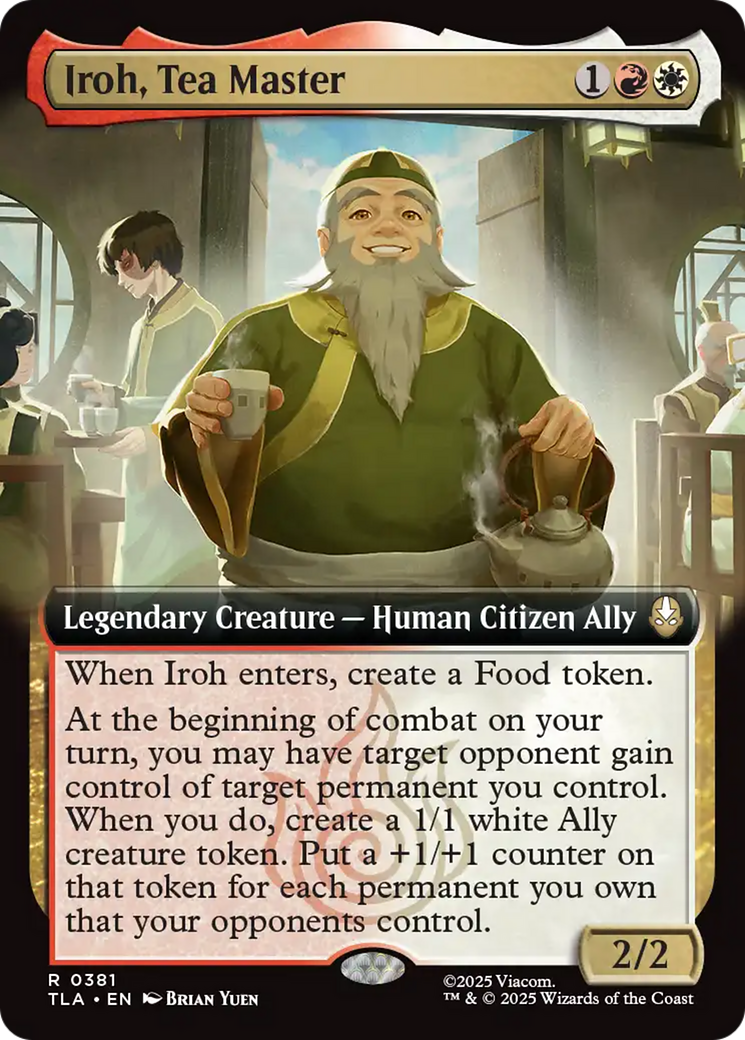 Iroh, Tea Master (Extended Art) [Avatar: The Last Airbender] | Card Citadel