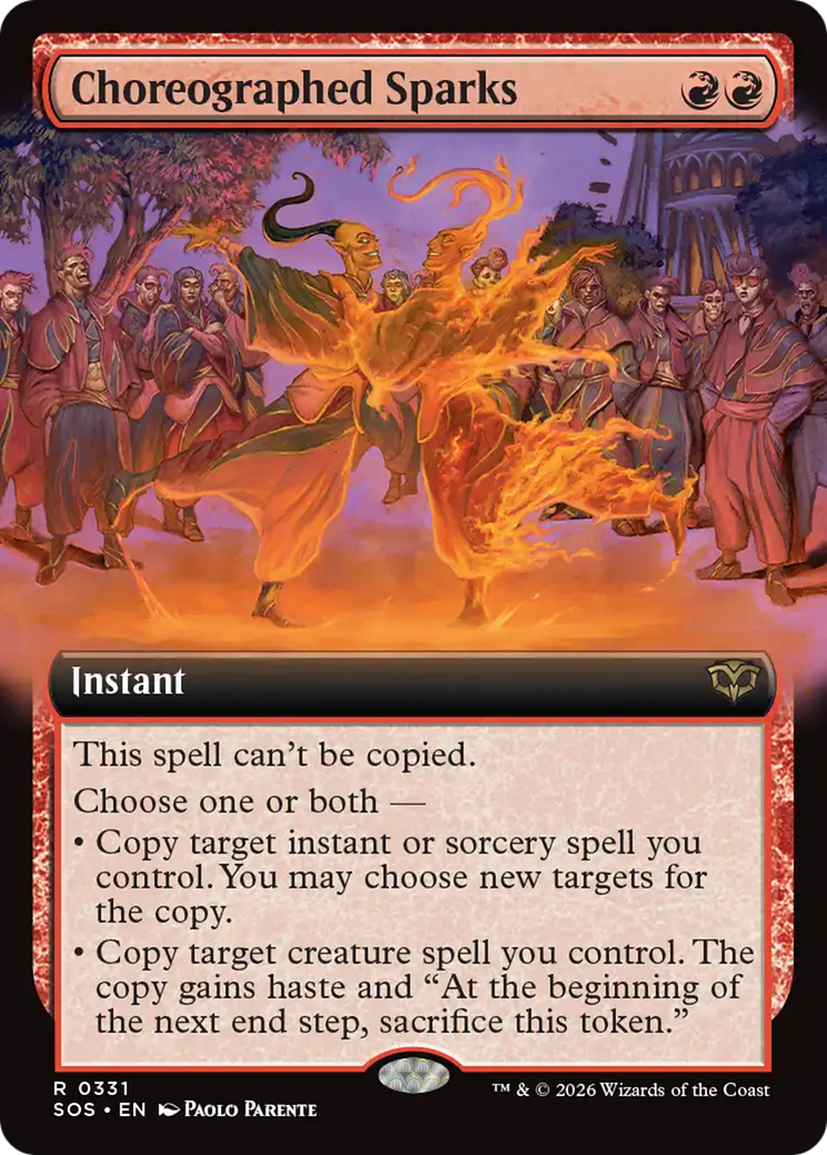 Choreographed Sparks (Extended Art) [Secrets of Strixhaven] | Card Citadel