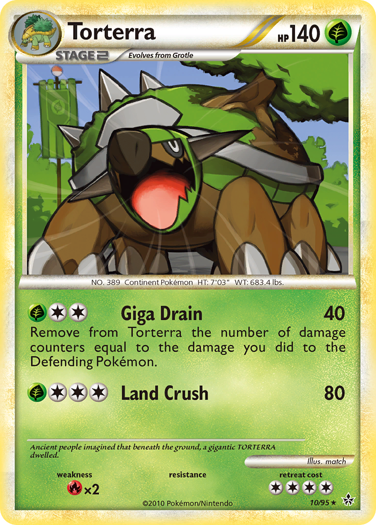 Torterra (10/95) [HeartGold & SoulSilver: Unleashed] | Card Citadel