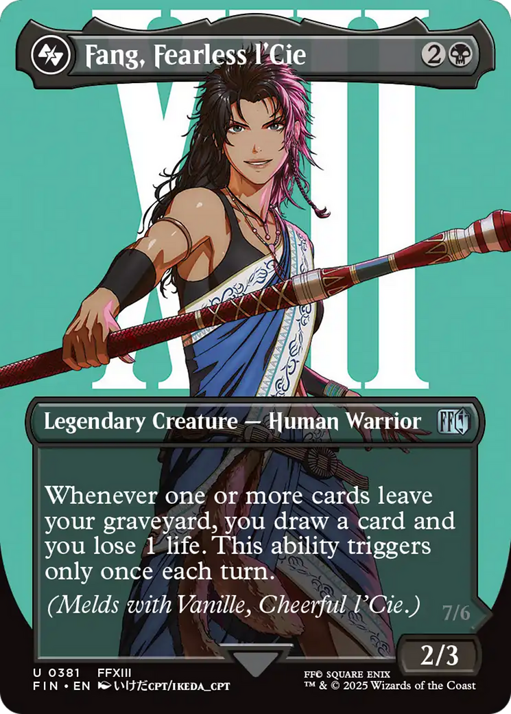Fang, Fearless l'Cie (Borderless) [FINAL FANTASY] | Card Citadel