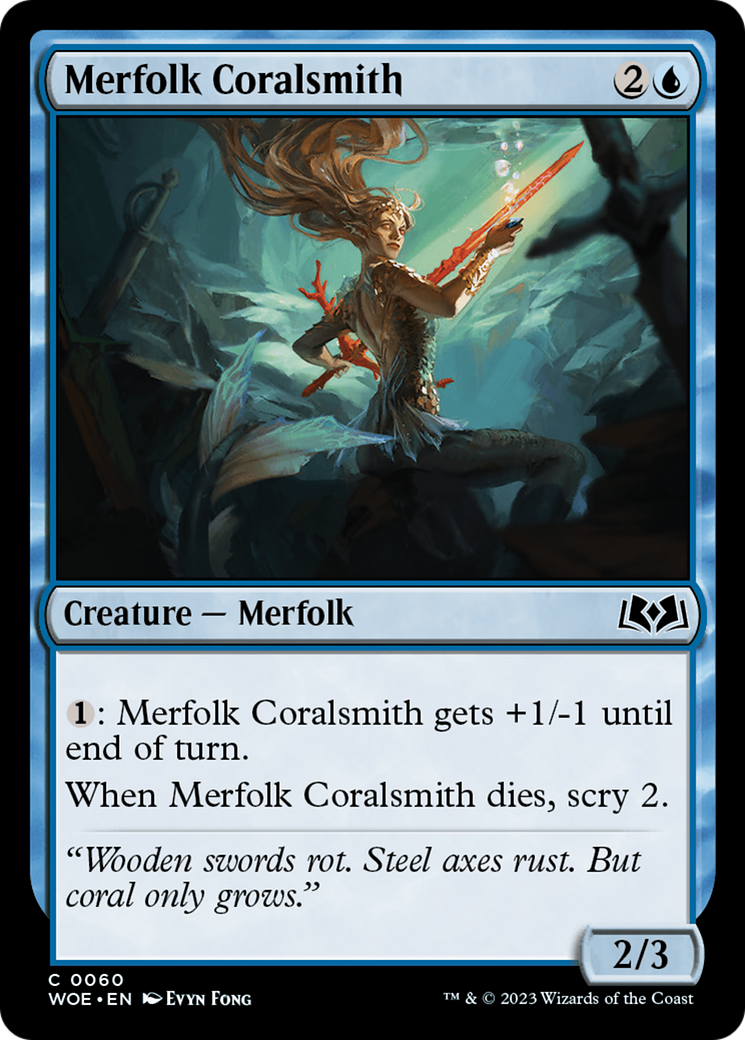 Merfolk Coralsmith [Wilds of Eldraine] | Card Citadel