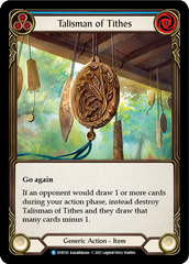 Talisman of Tithes [EVR192] (Everfest)  1st Edition Cold Foil | Card Citadel