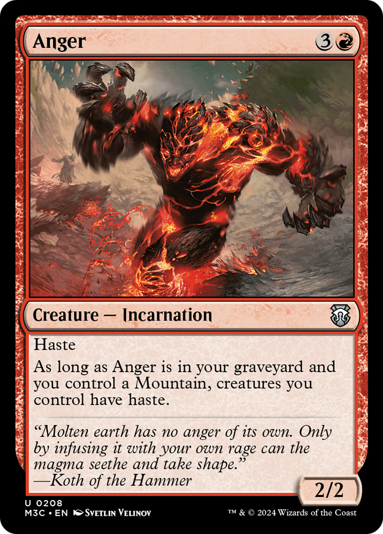 Anger (Ripple Foil) [Modern Horizons 3 Commander] | Card Citadel