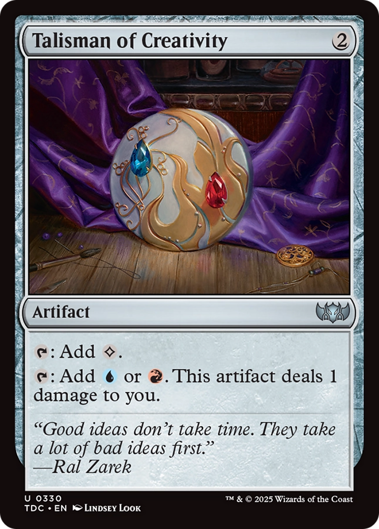 Talisman of Creativity [Tarkir: Dragonstorm Commander] | Card Citadel