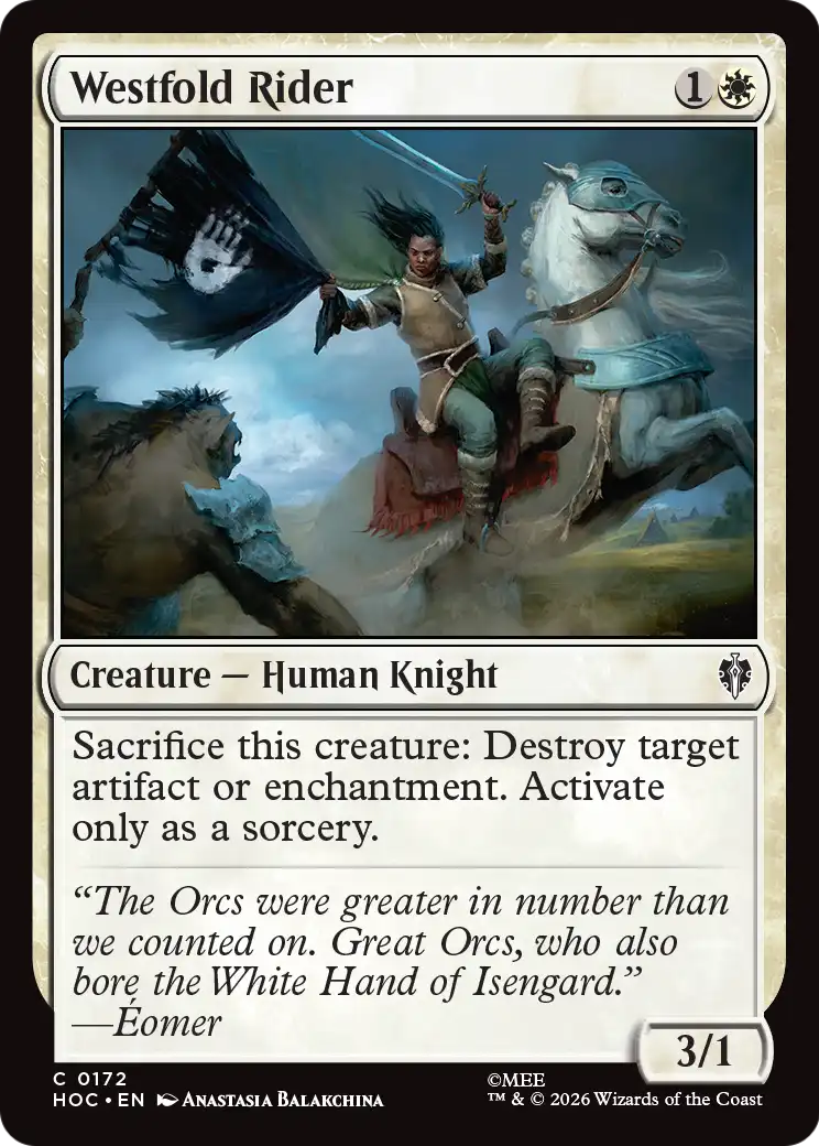 Westfold Rider [The Hobbit: Eternal-Legal] | Card Citadel