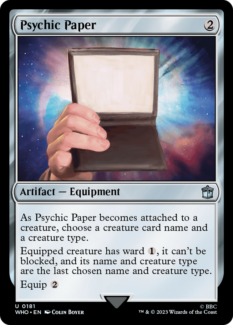 Psychic Paper [Doctor Who] | Card Citadel