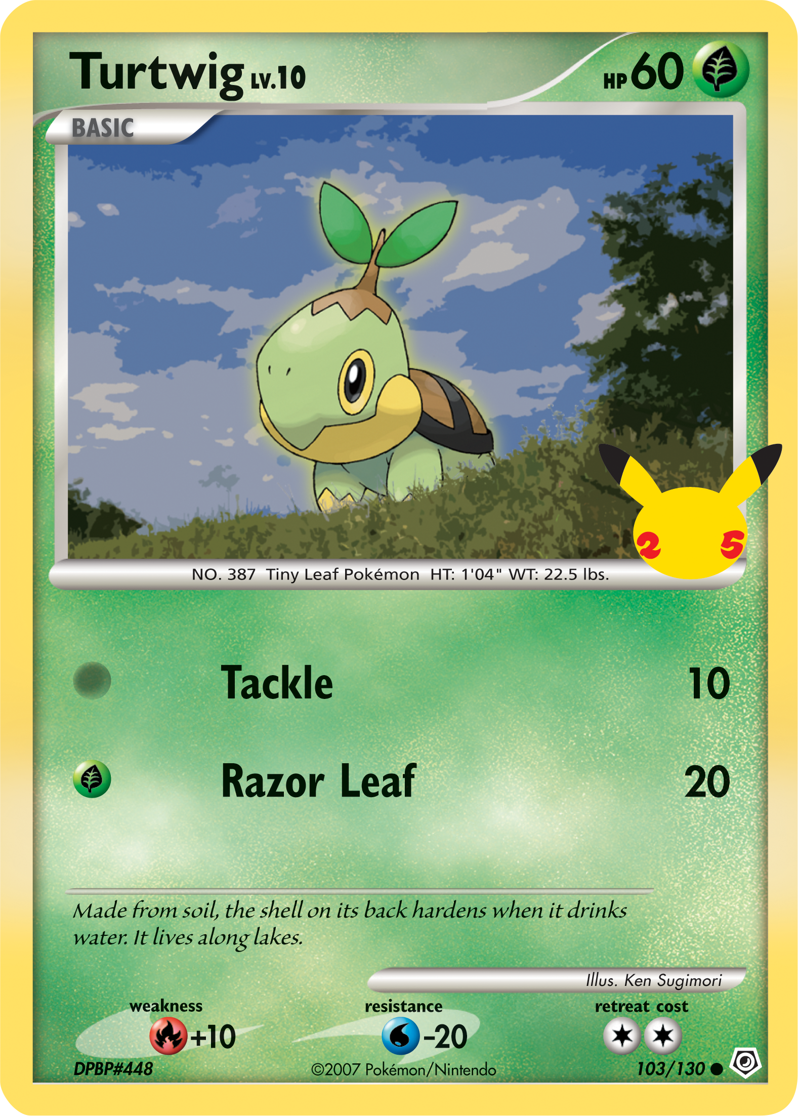 Turtwig (103/130) (Jumbo Card) [First Partner Pack] | Card Citadel