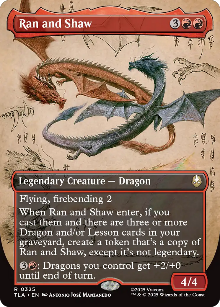 Ran and Shaw (Borderless) [Avatar: The Last Airbender] | Card Citadel