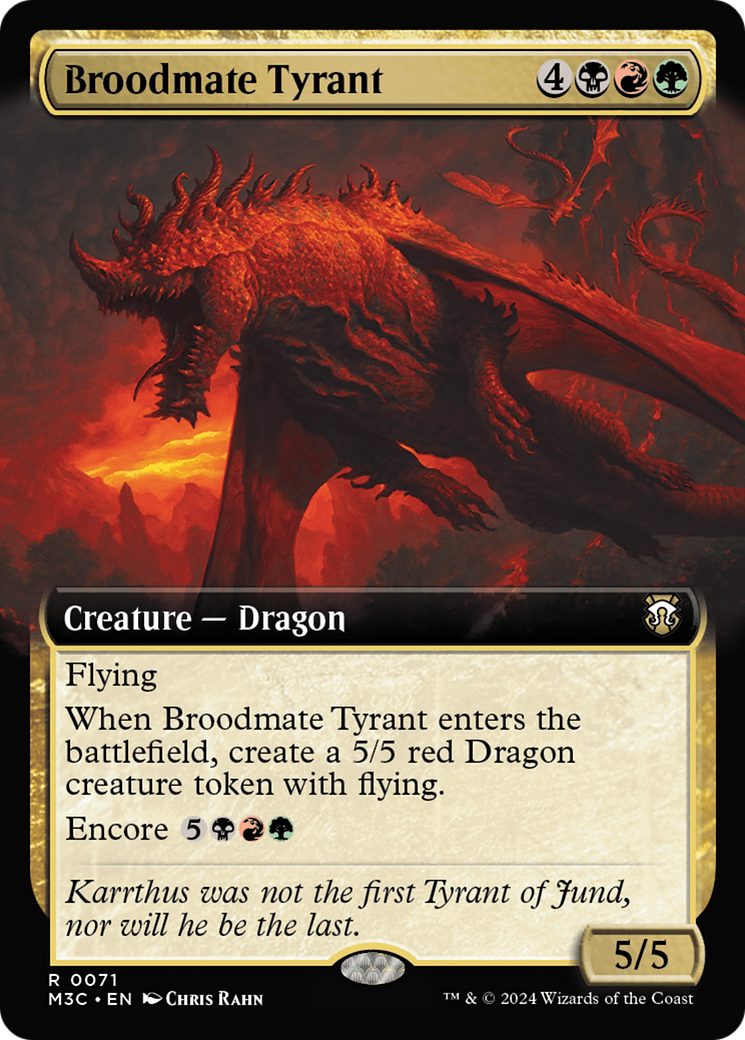 Broodmate Tyrant (Extended Art) [Modern Horizons 3 Commander] | Card Citadel