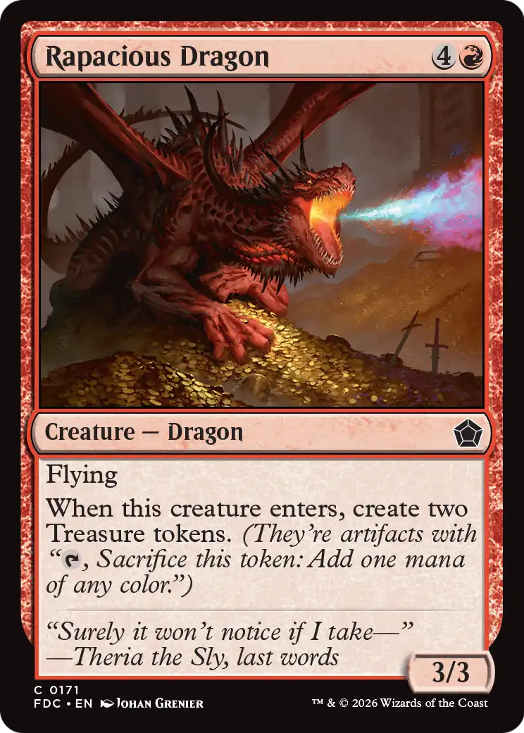 Rapacious Dragon [Foundations Commander] | Card Citadel