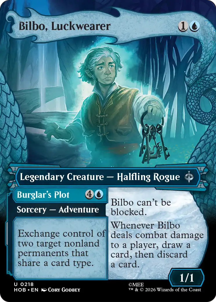 Bilbo, Luckwearer (Showcase) [The Hobbit] | Card Citadel