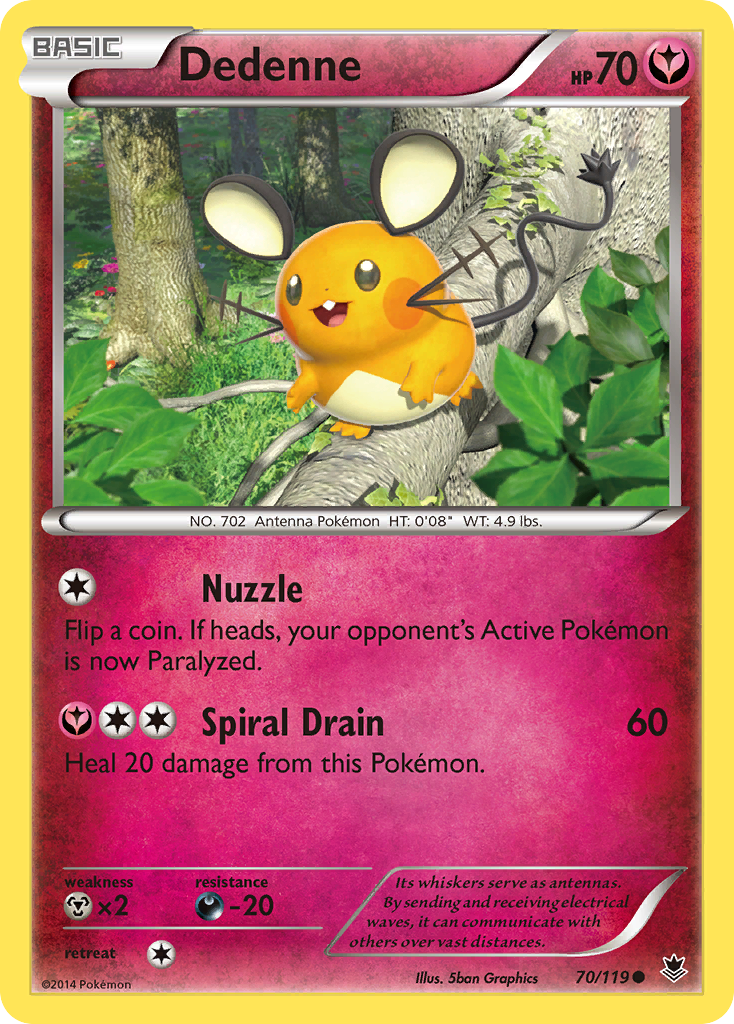 Dedenne (70/119) [XY: Phantom Forces] | Card Citadel
