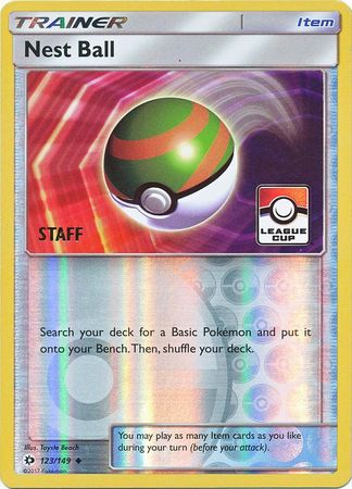 Nest Ball (123/149) (League Promo Staff) [Sun & Moon: Base Set] | Card Citadel